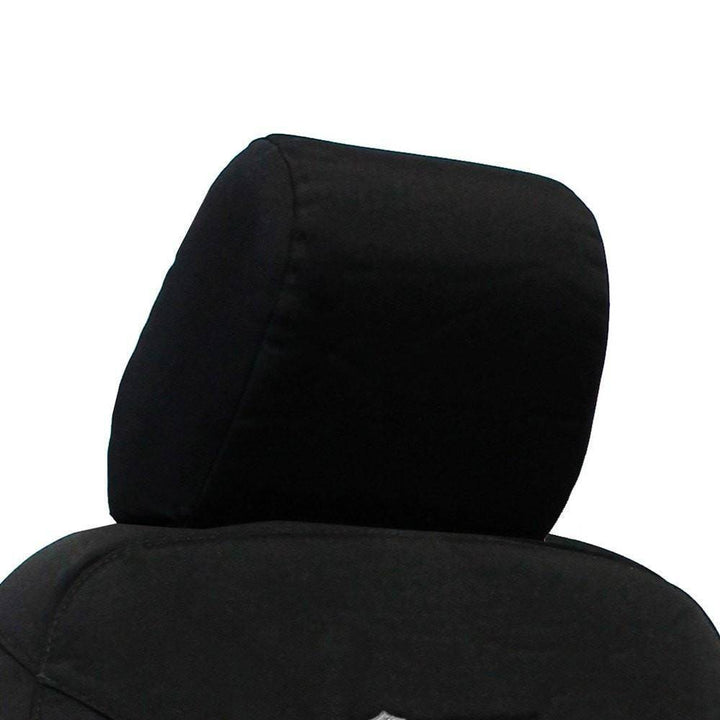 Head Rest Covers (PAIR) for 2007-10 Jeep Wrangler JKU 4 Door Rear Bench - Bull Strap