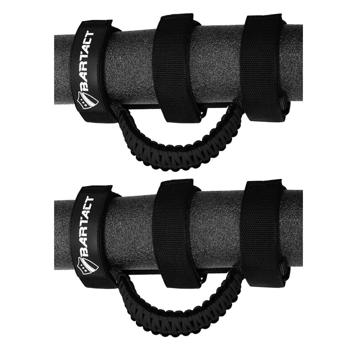 Jeep Grab Handles for Roll Bar (PAIR of 2) Paracord Grab Handles for Jeep Wrangler, Gladiator, Polaris RZR, CanAm Maverick X3 - Bull Strap
