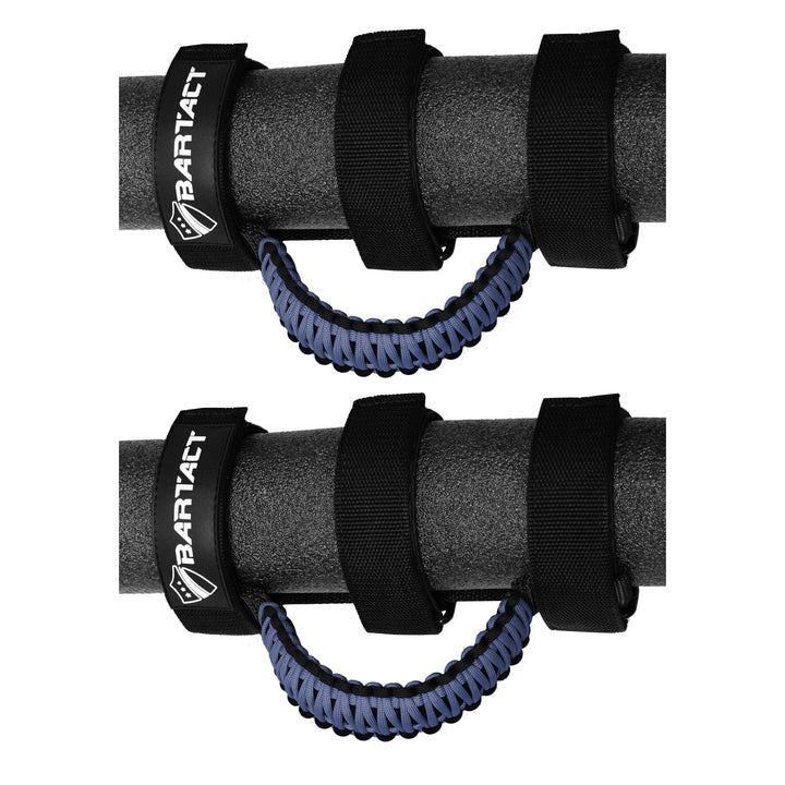 Jeep Grab Handles for Roll Bar (PAIR of 2) Paracord Grab Handles for Jeep Wrangler, Gladiator, Polaris RZR, CanAm Maverick X3 - Bull Strap
