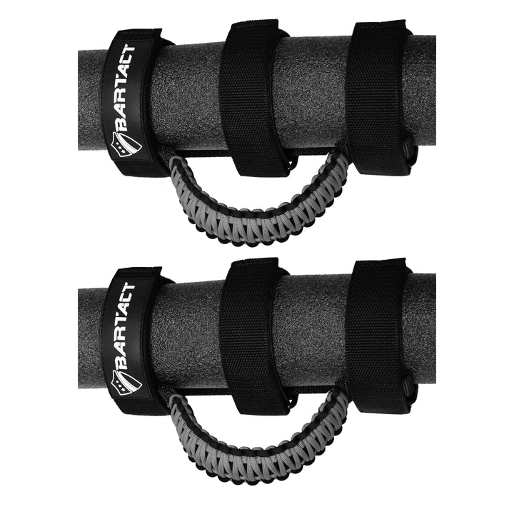 Jeep Grab Handles for Roll Bar (PAIR of 2) Paracord Grab Handles for Jeep Wrangler, Gladiator, Polaris RZR, CanAm Maverick X3 - Bull Strap