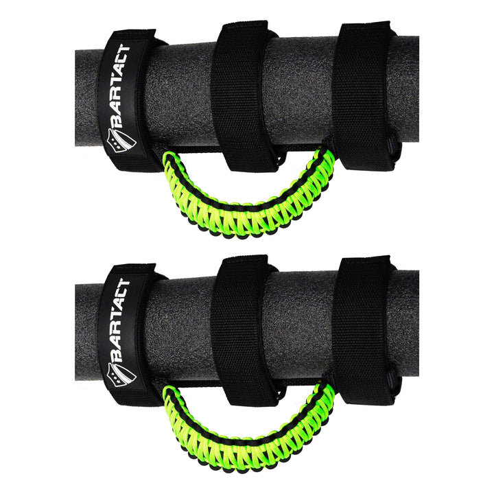Jeep Grab Handles for Roll Bar (PAIR of 2) Paracord Grab Handles for Jeep Wrangler, Gladiator, Polaris RZR, CanAm Maverick X3 - Bull Strap