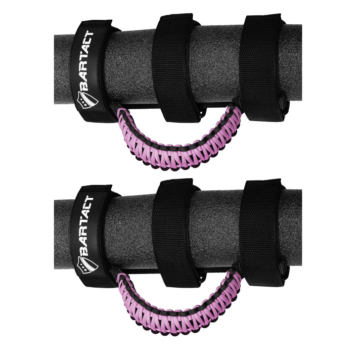 Jeep Grab Handles for Roll Bar (PAIR of 2) Paracord Grab Handles for Jeep Wrangler, Gladiator, Polaris RZR, CanAm Maverick X3 - Bull Strap