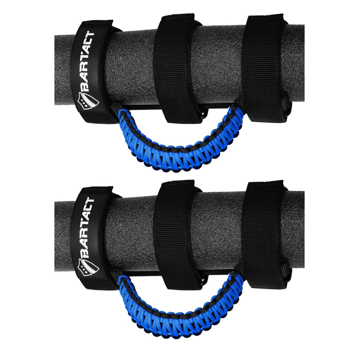 Jeep Grab Handles for Roll Bar (PAIR of 2) Paracord Grab Handles for Jeep Wrangler, Gladiator, Polaris RZR, CanAm Maverick X3 - Bull Strap