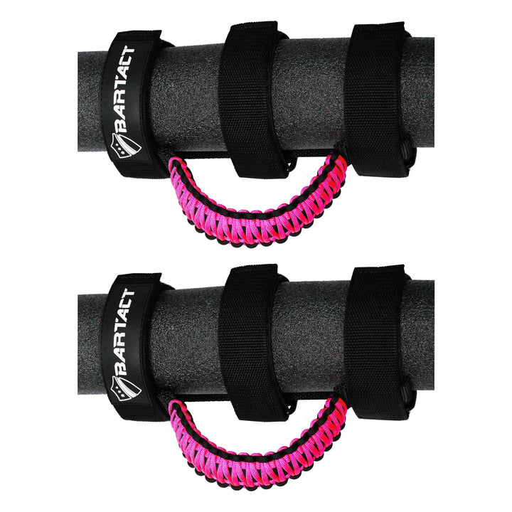 Jeep Grab Handles for Roll Bar (PAIR of 2) Paracord Grab Handles for Jeep Wrangler, Gladiator, Polaris RZR, CanAm Maverick X3 - Bull Strap