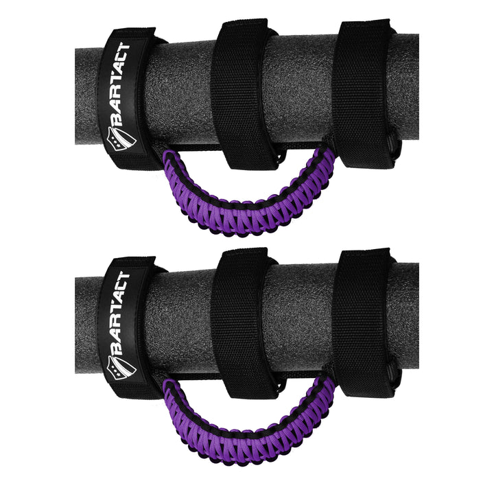 Jeep Grab Handles for Roll Bar (PAIR of 2) Paracord Grab Handles for Jeep Wrangler, Gladiator, Polaris RZR, CanAm Maverick X3 - Bull Strap