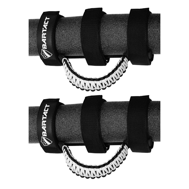 Jeep Grab Handles for Roll Bar (PAIR of 2) Paracord Grab Handles for Jeep Wrangler, Gladiator, Polaris RZR, CanAm Maverick X3 - Bull Strap