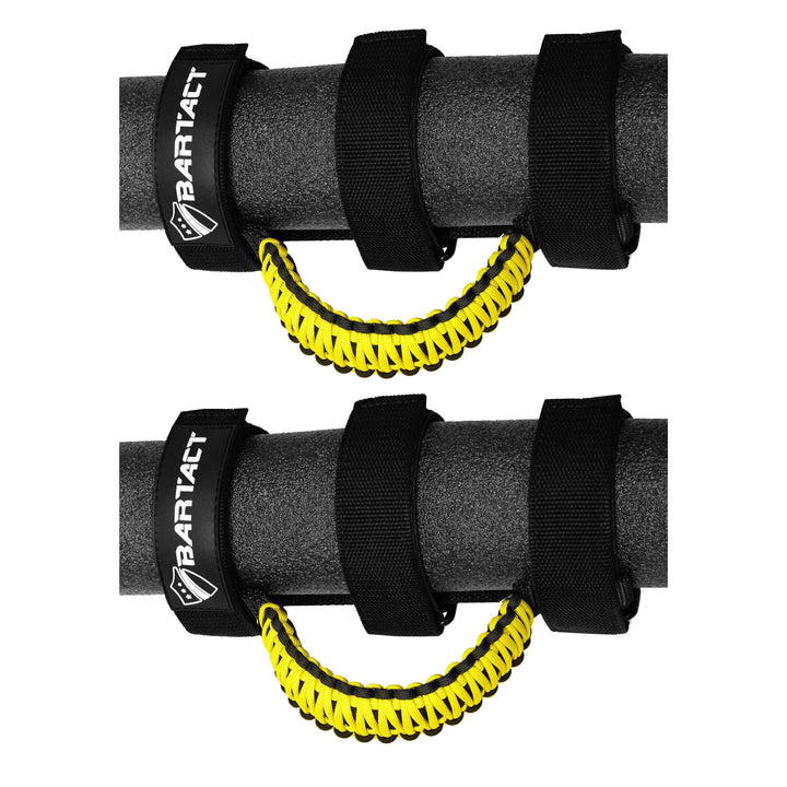 Jeep Grab Handles for Roll Bar (PAIR of 2) Paracord Grab Handles for Jeep Wrangler, Gladiator, Polaris RZR, CanAm Maverick X3 - Bull Strap