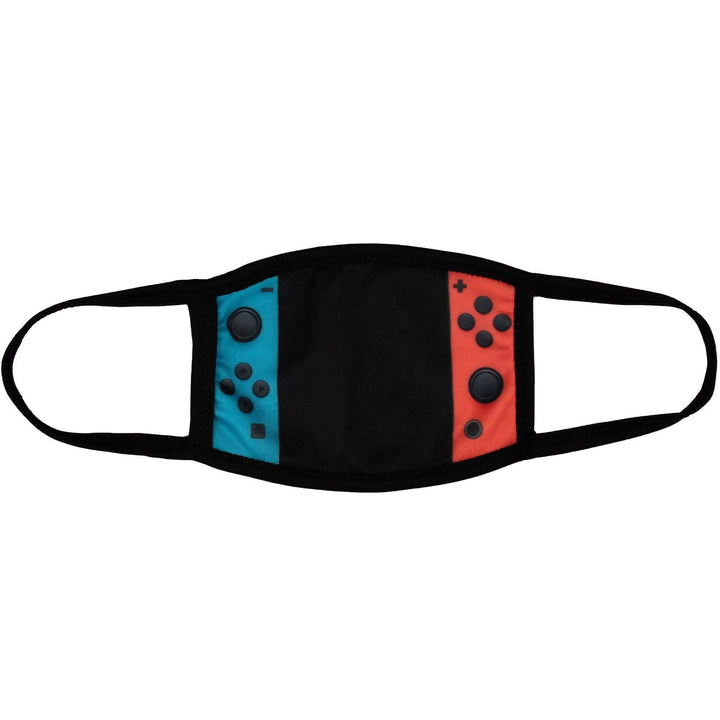 Kids Face Mask, Nintendo Switch Inspired Gamer Mask, Nintendo Switch Face Mask, Switch Mask, Reversible 2 ply Polyester Reusable Washable Face Mask Covers w/ Filter Slot by Bartact - Bull Strap
