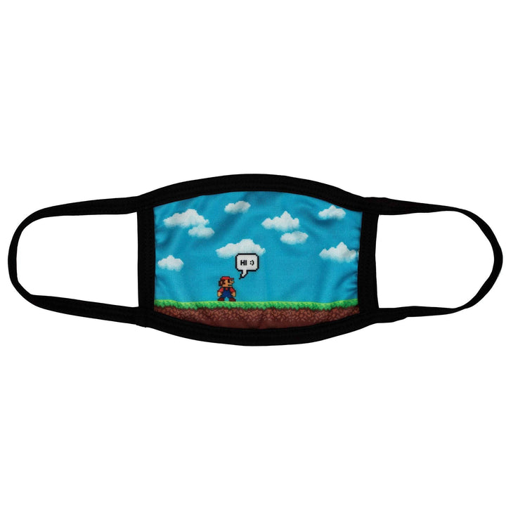 Kids Face Mask, Nintendo Switch Inspired Gamer Mask, Nintendo Switch Face Mask, Switch Mask, Reversible 2 ply Polyester Reusable Washable Face Mask Covers w/ Filter Slot by Bartact - Bull Strap