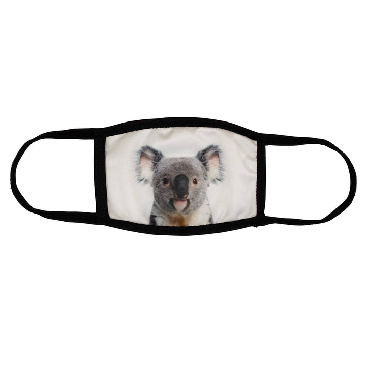 Kids Mask, Panda Face Mask, Koala Mask, Reversible mask, 2 layer mask, Washable Face Mask Covers w/ Filter Slot, Panda Mask, by Bartact - Bull Strap