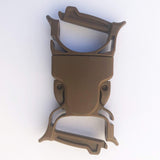 MOLLE Attachments - PALS/MOLLE Dual Snap Bar Fast Clips Field Repair Side Release Buckle Kit 1" (Male & Female) | Bartact - Bull Strap