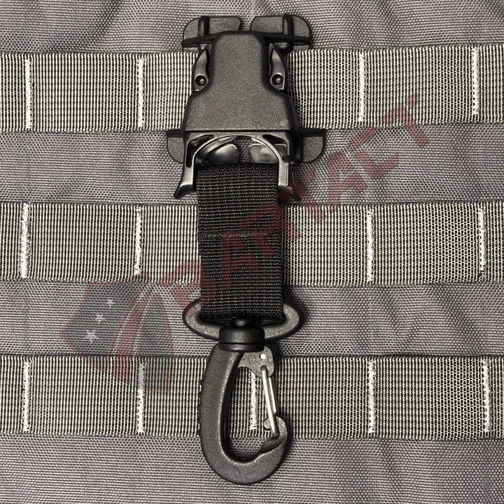 MOLLE Attachments by Bartact - PALS/MOLLE Acetal Heavy Duty Swivel Hook Every Which Way Quick Side Release Buckle Kit (pair of 2) - Bull Strap
