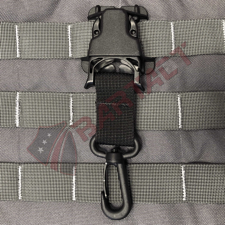 MOLLE Attachments by Bartact - PALS/MOLLE Acetal Swivel Hook Every Which Way Quick Side Release Buckle Kit (pair of 2) - Bull Strap