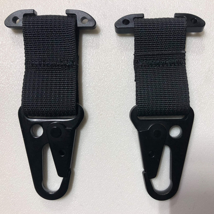 MOLLE Attachments by Bartact - PALS/MOLLE Acetal T-Bar w/ Powdercoated Steel HK Hook (pair of 2) - Bull Strap