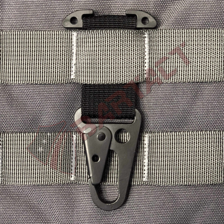 MOLLE Attachments by Bartact - PALS/MOLLE Acetal T-Bar w/ Powdercoated Steel HK Hook (pair of 2) - Bull Strap