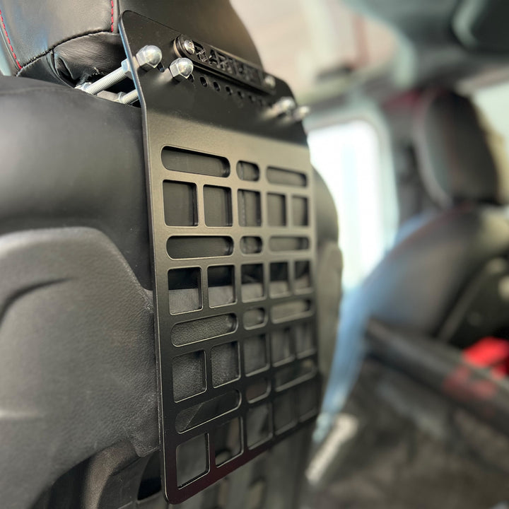 MOLLE Panel for Adjustable Head Rests V2 | Bartact | Patent Pending - Bull Strap