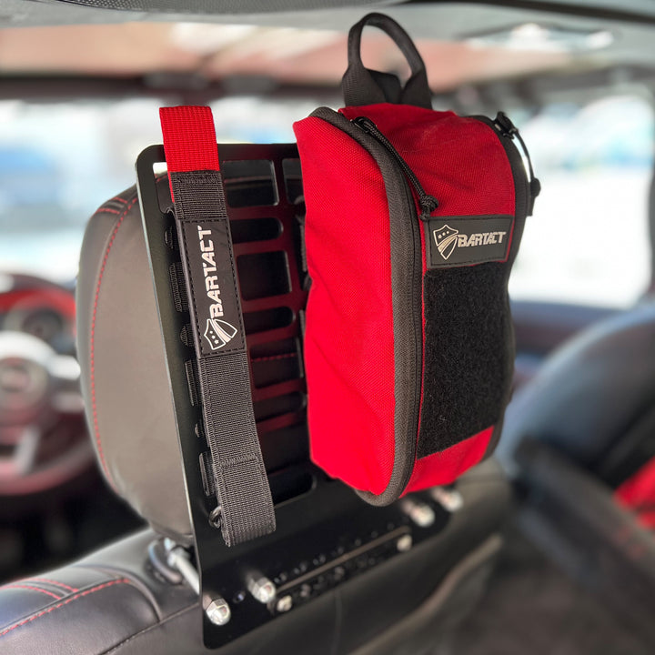 MOLLE Panel for Adjustable Head Rests V2 | Bartact | Patent Pending - Bull Strap