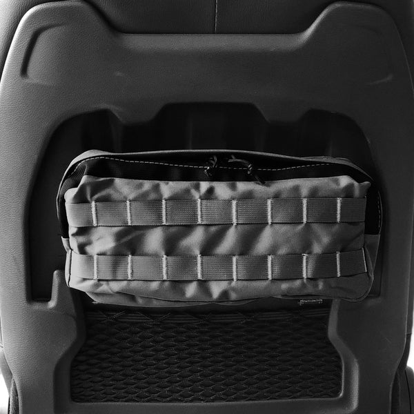 MOLLE Pouch for Jeep Wrangler JL, JLU, & Gladiator (RUBICON ONLY) Back Seat with MOLLE 14" x 5.5" x 2.5" Bartact - Bull Strap