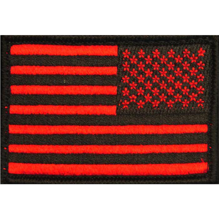Morale Patches Choose Style - Embroidered American Flag Patch - USA, Thin Blue Line, Thin Red Line 2" x 3" Patch w/ Velcro/Hook backing - Bull Strap