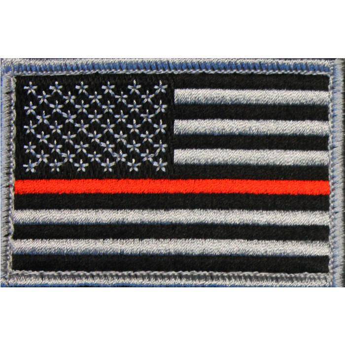 Morale Patches Choose Style - Embroidered American Flag Patch - USA, Thin Blue Line, Thin Red Line 2" x 3" Patch w/ Velcro/Hook backing - Bull Strap
