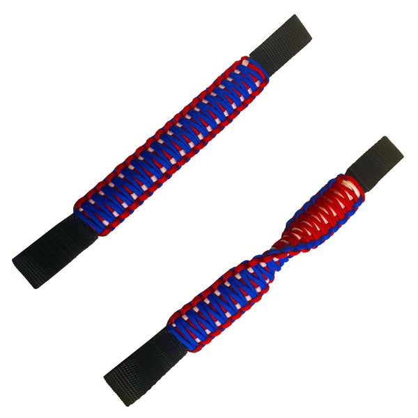 Paracord Grab Handles for Headrests for Jeep Wrangler JK, JKU, JL, JLU, Gladiator, Toyota Tacoma, Ford Bronco and other vehicles with removable head rests (PAIR of 2) - Bull Strap