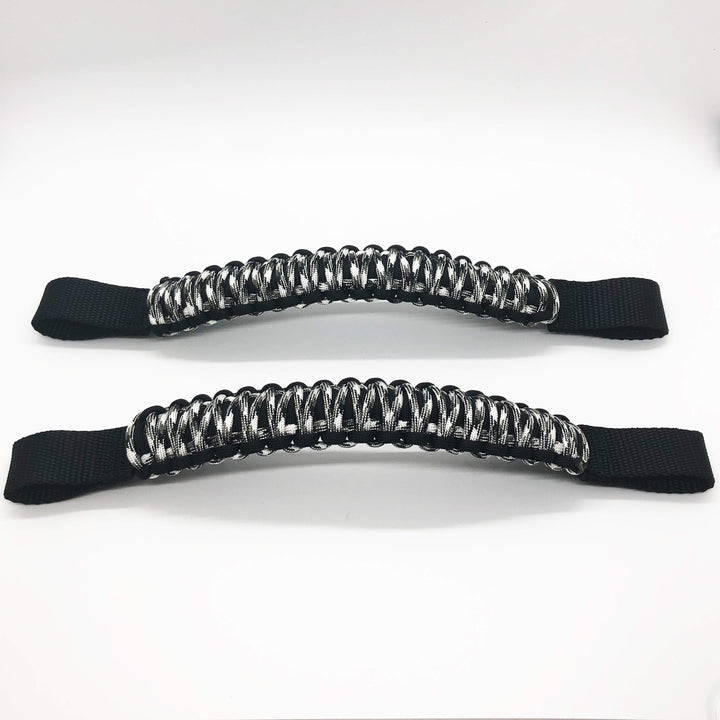 Paracord Grab Handles for Headrests for Jeep Wrangler JK, JKU, JL, JLU, Gladiator, Toyota Tacoma, Ford Bronco and other vehicles with removable head rests (PAIR of 2) - Bull Strap