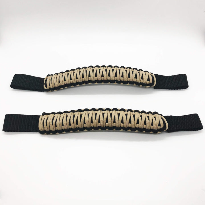 Paracord Grab Handles for Headrests for Jeep Wrangler JK, JKU, JL, JLU, Gladiator, Toyota Tacoma, Ford Bronco and other vehicles with removable head rests (PAIR of 2) - Bull Strap