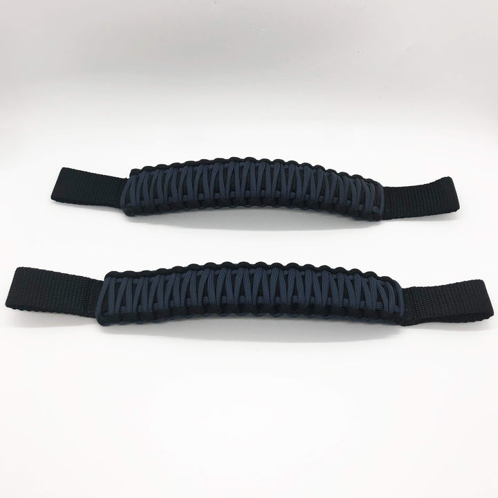 Paracord Grab Handles for Headrests for Jeep Wrangler JK, JKU, JL, JLU, Gladiator, Toyota Tacoma, Ford Bronco and other vehicles with removable head rests (PAIR of 2) - Bull Strap