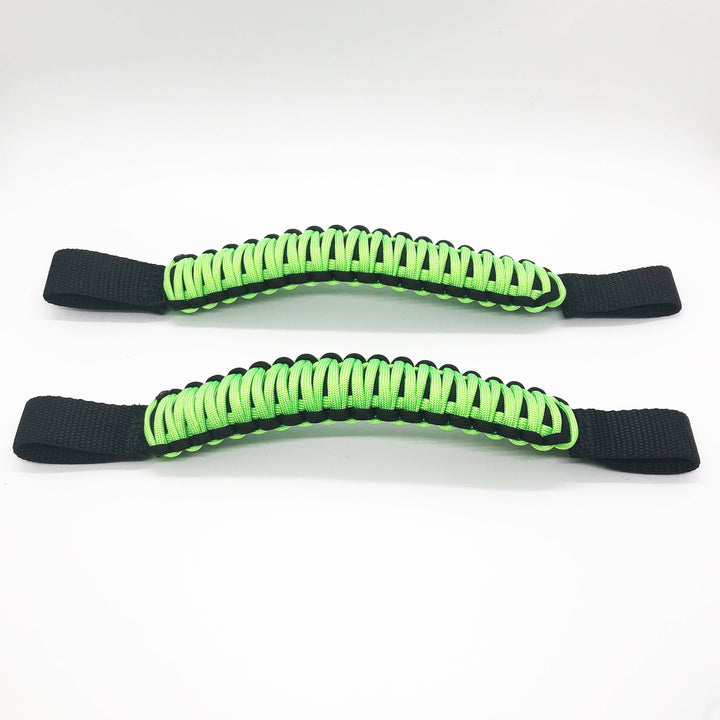 Paracord Grab Handles for Headrests for Jeep Wrangler JK, JKU, JL, JLU, Gladiator, Toyota Tacoma, Ford Bronco and other vehicles with removable head rests (PAIR of 2) - Bull Strap