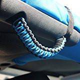 Paracord Grab Handles for Jeep Wrangler 2007-18 JK, JKU Rear Sound bar or Front A-Pillar (PAIR of 2) Made in USA - 550 Paracord, Bartact - Bull Strap