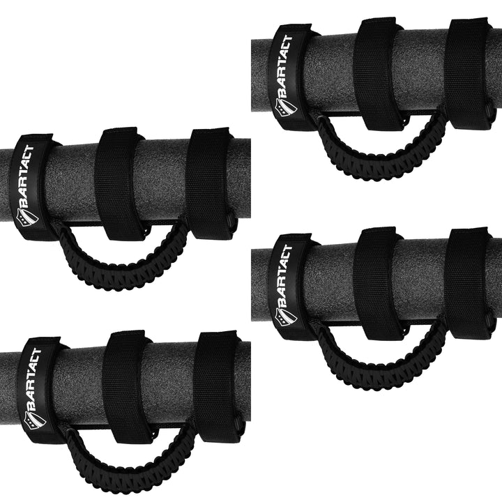 Paracord Grab Handles for Roll Bars Set of 4 for Jeep Wrangler JL, JLU, TJ, YJ, CJ, Gladiator, UTV, RZR, X3 Front and Rear Bartact - Bull Strap