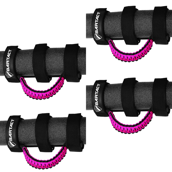 Paracord Grab Handles for Roll Bars Set of 4 for Jeep Wrangler JL, JLU, TJ, YJ, CJ, Gladiator, UTV, RZR, X3 Front and Rear Bartact - Bull Strap