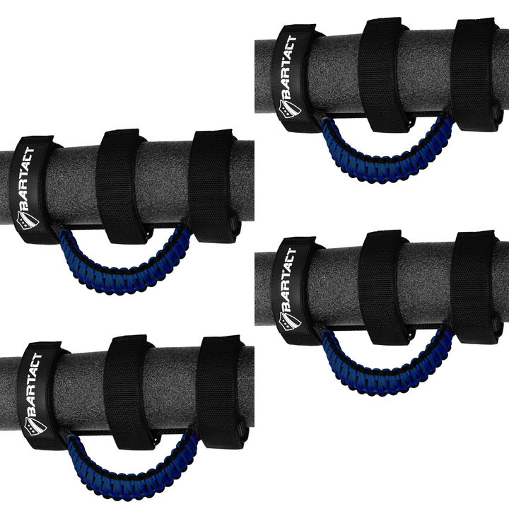 Paracord Grab Handles for Roll Bars Set of 4 for Jeep Wrangler JL, JLU, TJ, YJ, CJ, Gladiator, UTV, RZR, X3 Front and Rear Bartact - Bull Strap