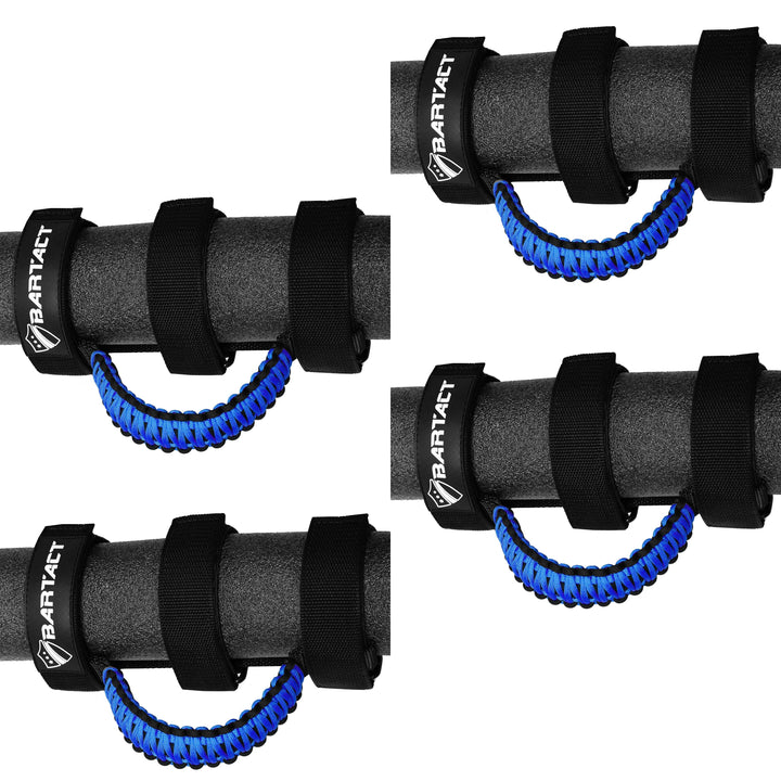 Paracord Grab Handles for Roll Bars Set of 4 for Jeep Wrangler JL, JLU, TJ, YJ, CJ, Gladiator, UTV, RZR, X3 Front and Rear Bartact - Bull Strap