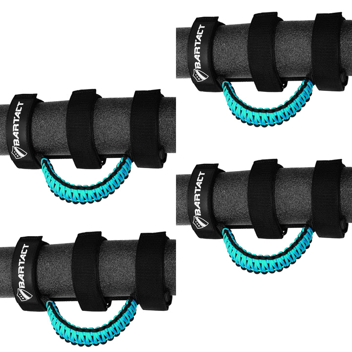 Paracord Grab Handles for Roll Bars Set of 4 for Jeep Wrangler JL, JLU, TJ, YJ, CJ, Gladiator, UTV, RZR, X3 Front and Rear Bartact - Bull Strap