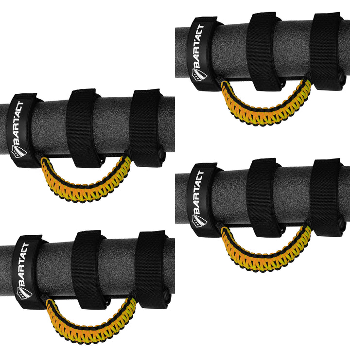 Paracord Grab Handles for Roll Bars Set of 4 for Jeep Wrangler JL, JLU, TJ, YJ, CJ, Gladiator, UTV, RZR, X3 Front and Rear Bartact - Bull Strap