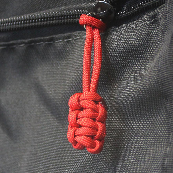 Paracord Zipper Pulls (w/ key ring) - qty 5 - Hand Woven USA 550 Paracord - Bartact - Bull Strap