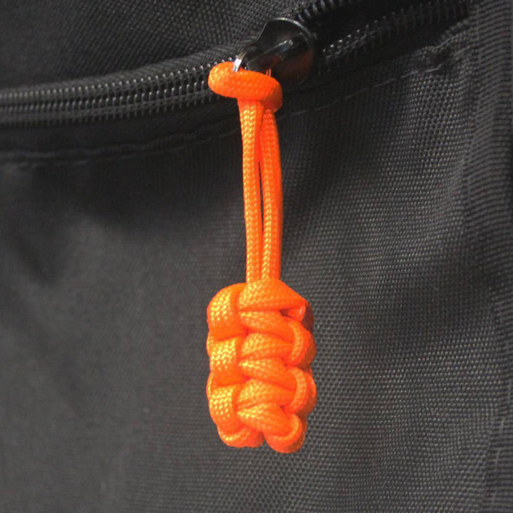 Paracord Zipper Pulls (w/ key ring) - qty 5 - Hand Woven USA 550 Paracord - Bartact - Bull Strap