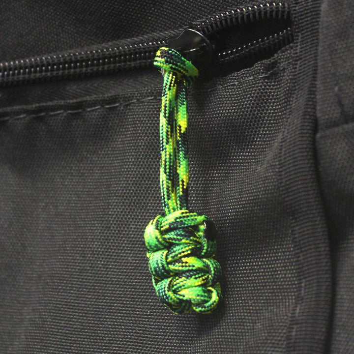 Paracord Zipper Pulls (w/ key ring) - qty 5 - Hand Woven USA 550 Paracord - Bartact - Bull Strap