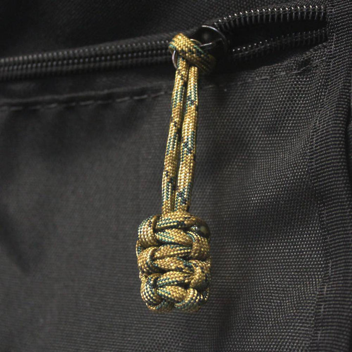 Paracord Zipper Pulls (w/ key ring) - qty 5 - Hand Woven USA 550 Paracord - Bartact - Bull Strap