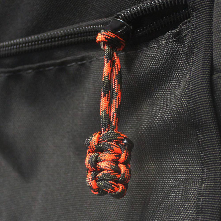 Paracord Zipper Pulls (w/ key ring) - qty 5 - Hand Woven USA 550 Paracord - Bartact - Bull Strap