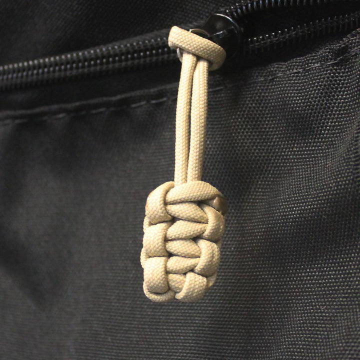 Paracord Zipper Pulls (w/ key ring) - qty 5 - Hand Woven USA 550 Paracord - Bartact - Bull Strap