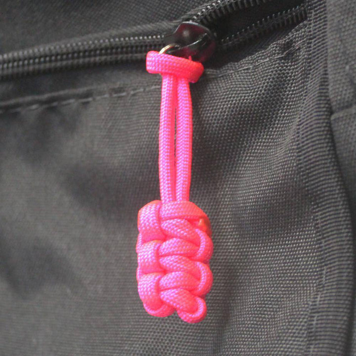 Paracord Zipper Pulls (w/ key ring) - qty 5 - Hand Woven USA 550 Paracord - Bartact - Bull Strap