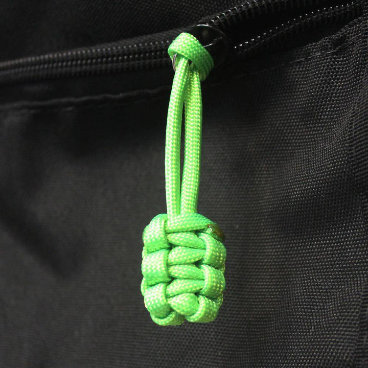 Paracord Zipper Pulls (w/ key ring) - qty 5 - Hand Woven USA 550 Paracord - Bartact - Bull Strap
