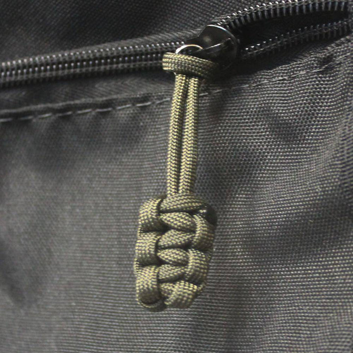 Paracord Zipper Pulls (w/ key ring) - qty 5 - Hand Woven USA 550 Paracord - Bartact - Bull Strap