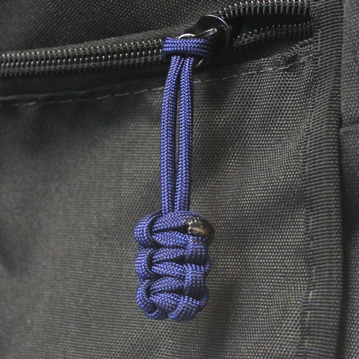 Paracord Zipper Pulls (w/ key ring) - qty 5 - Hand Woven USA 550 Paracord - Bartact - Bull Strap