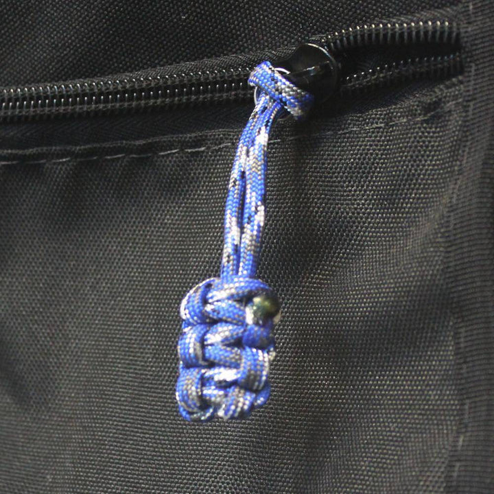 Paracord Zipper Pulls (w/ key ring) - qty 5 - Hand Woven USA 550 Paracord - Bartact - Bull Strap
