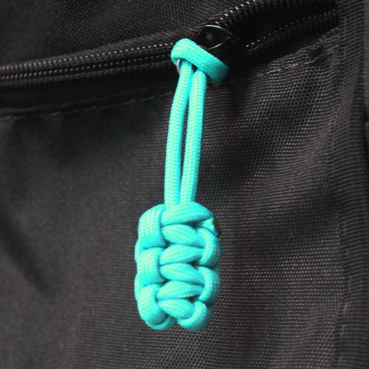 Paracord Zipper Pulls (w/ key ring) - qty 5 - Hand Woven USA 550 Paracord - Bartact - Bull Strap