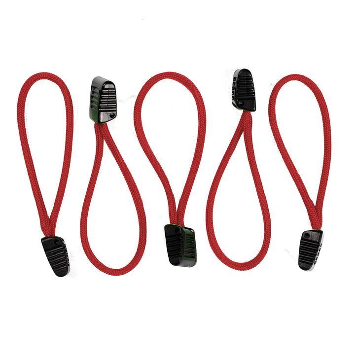 Paracord Zipper Pulls w/ plastic pull - qty 3 OR 5 - Made in USA 550 Paracord - Bull Strap