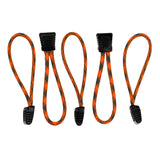 Paracord Zipper Pulls w/ plastic pull - qty 3 OR 5 - Made in USA 550 Paracord - Bull Strap